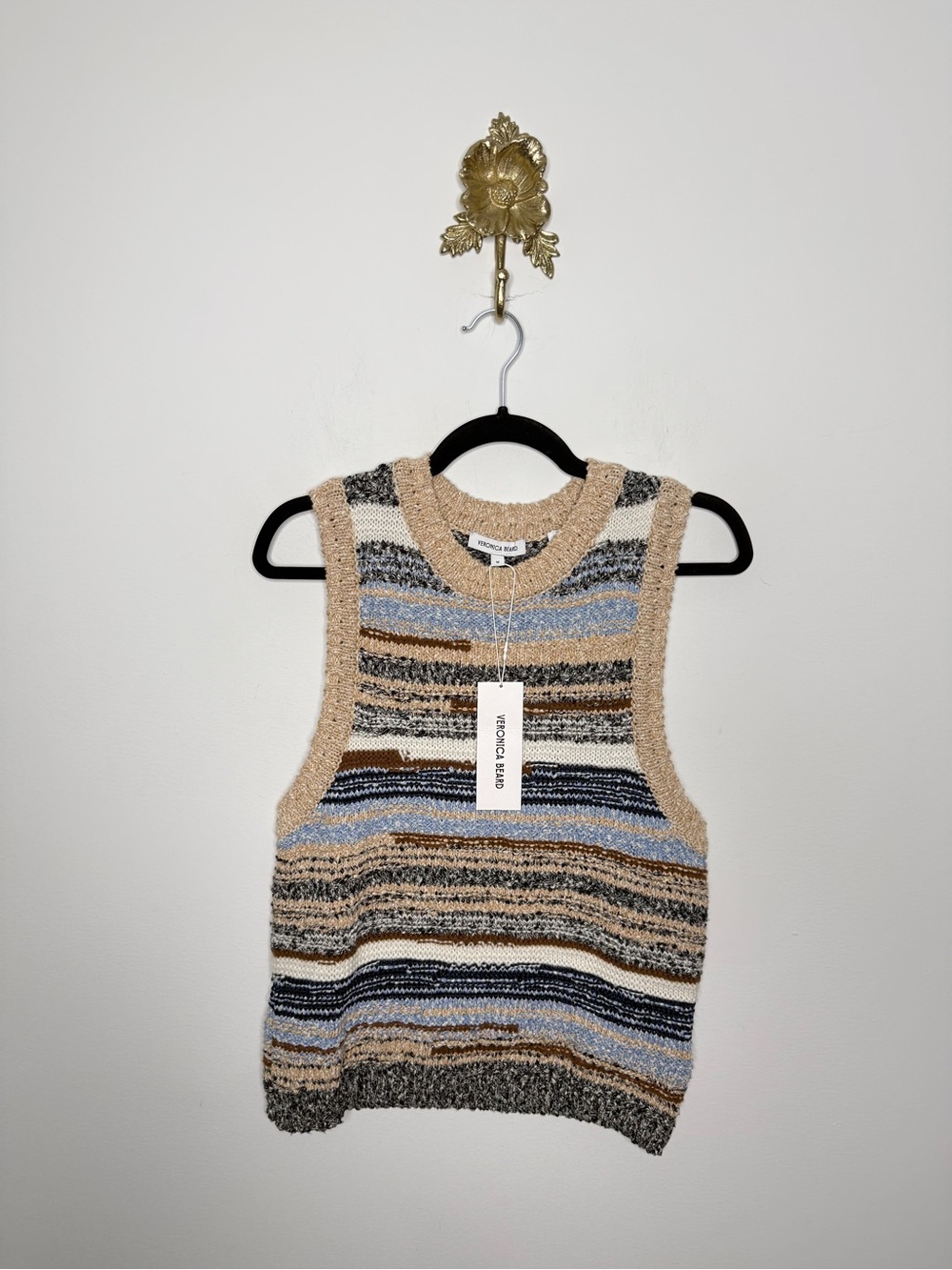 Veronica Beard Cropped Jerrel Knit Tank M